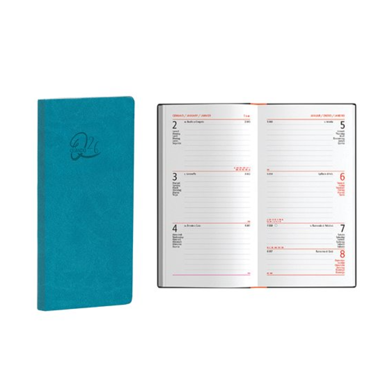 00328821 AGENDA 26 QUANDO FEMMENA 8x15cm SETTIMANALE OTTANIO 53381