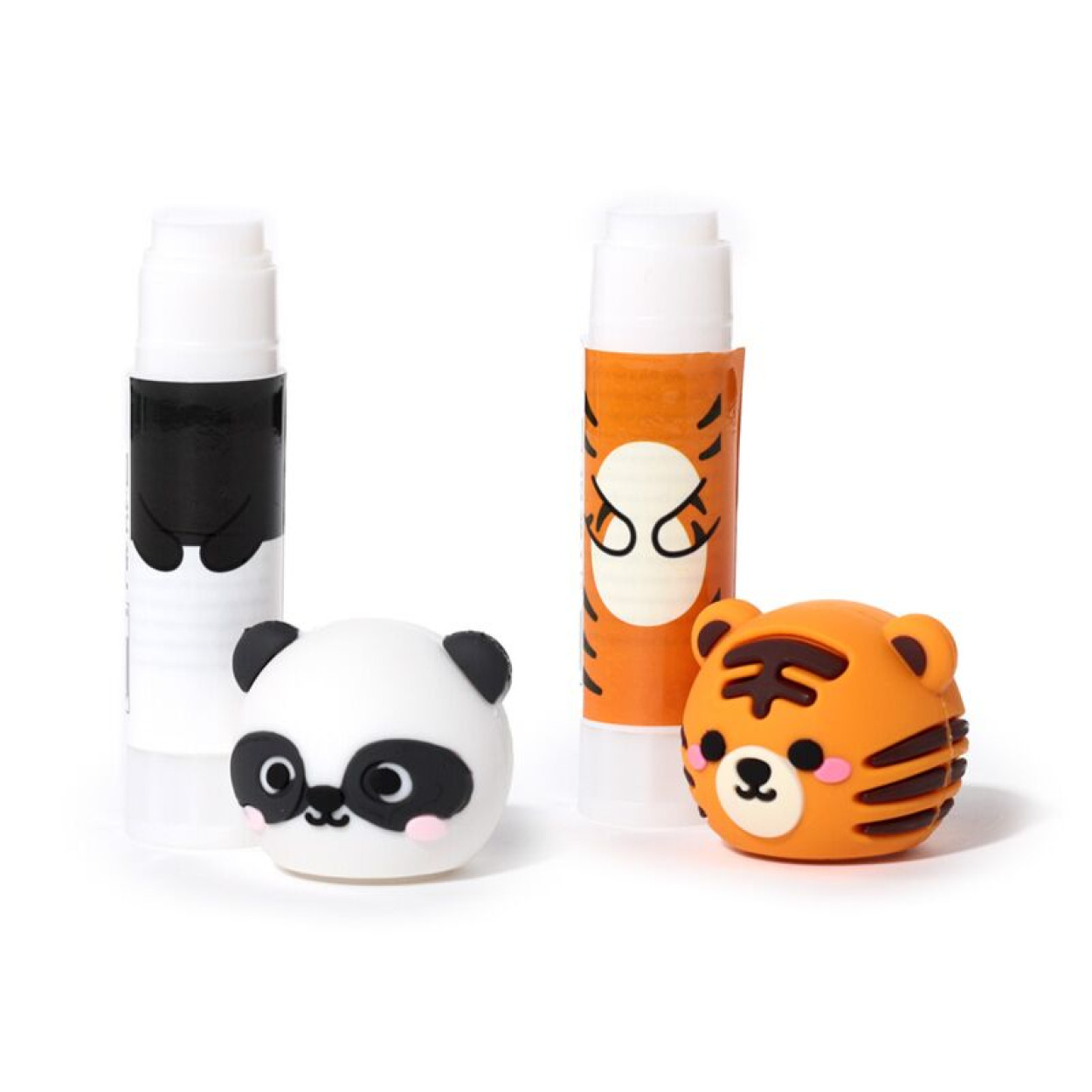 STA376 COLLA STICK TIGRE E PANDA ANIMALI DOLCI SELVATICI ADORAMALS 41273