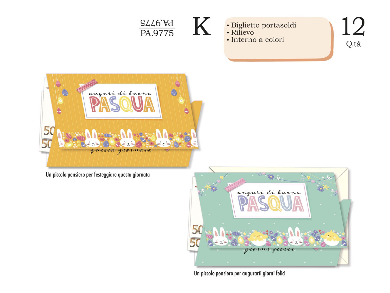 PA9775 PORTASOLDI PASQUA 40631