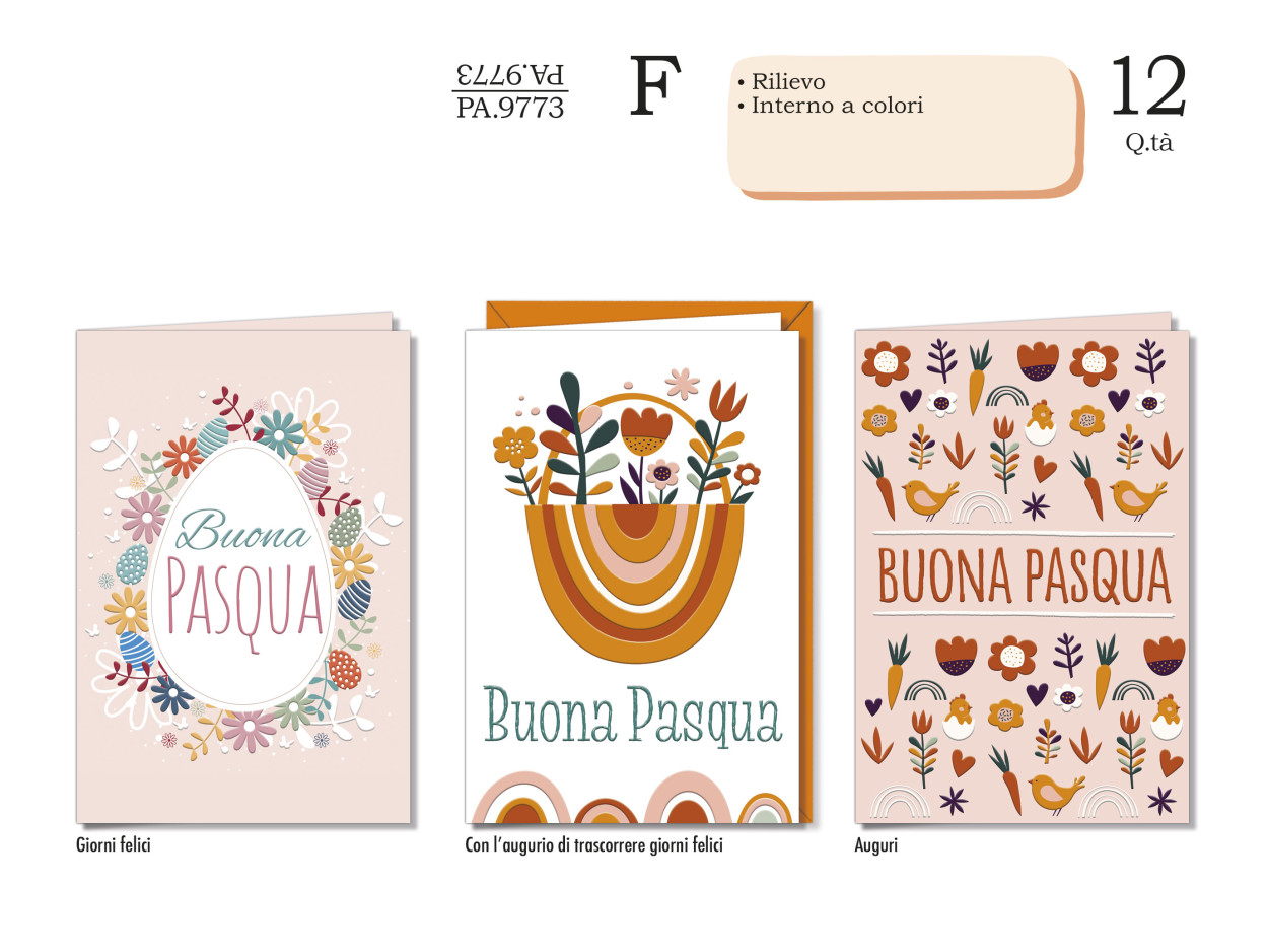 PA9773 BIGLIETTI PASQUA 40631