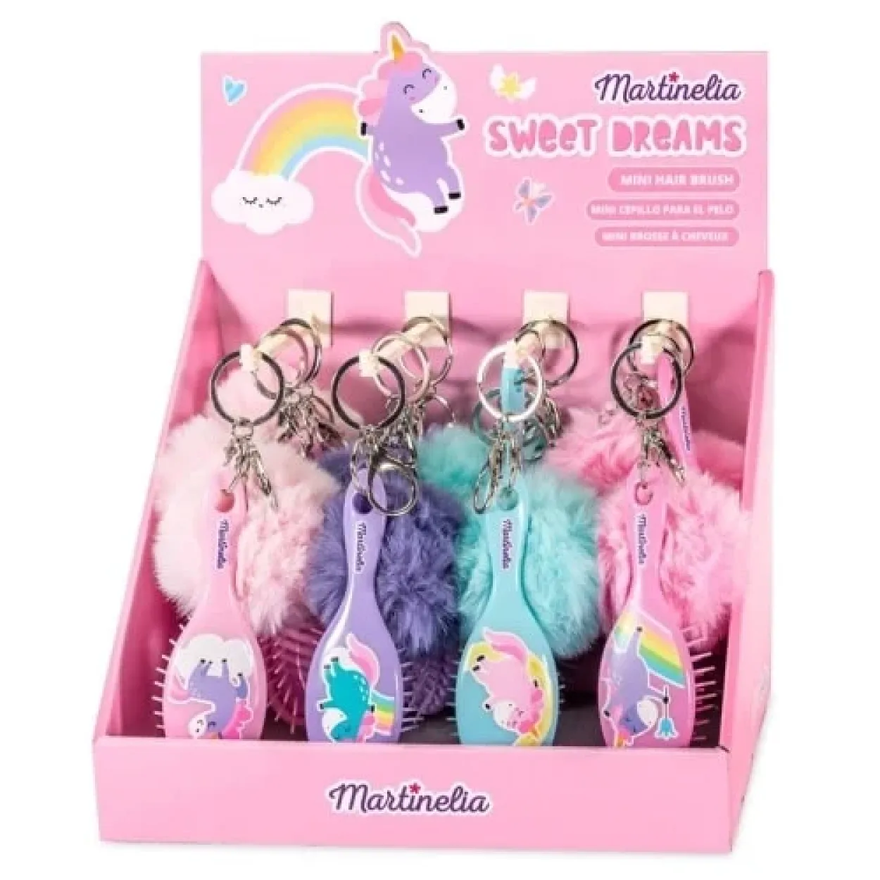MARTINELIA MINI BRUSH WITH POMPOM 3021W 52555