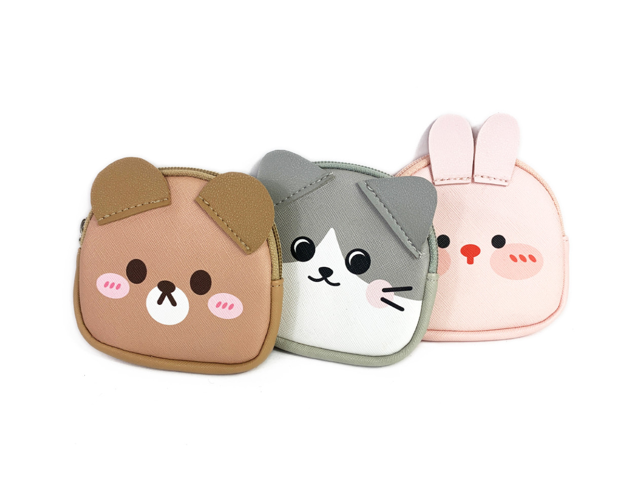 BK10148 PORTAMONETE BIMBA LE KIKKE CUTE ANIMALS 10x12cm 41414