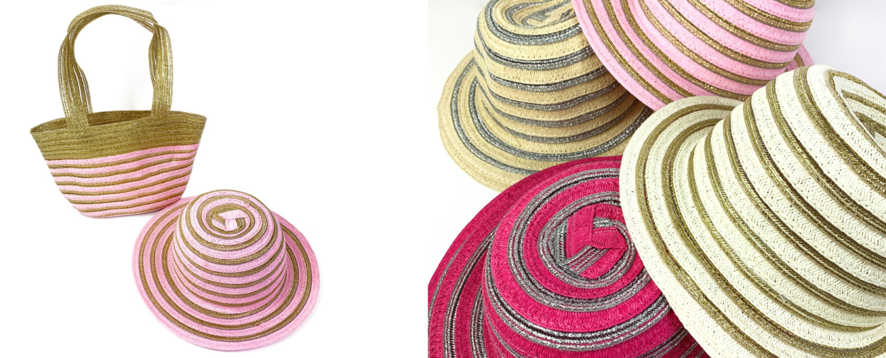 BK10095 SET CAPPELLO + BORSETTA LE KIKKE SUMMER GL. 41414