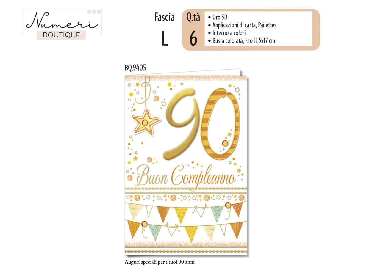 BQ9405 NUMERI BOUTIQUE 90 40631
