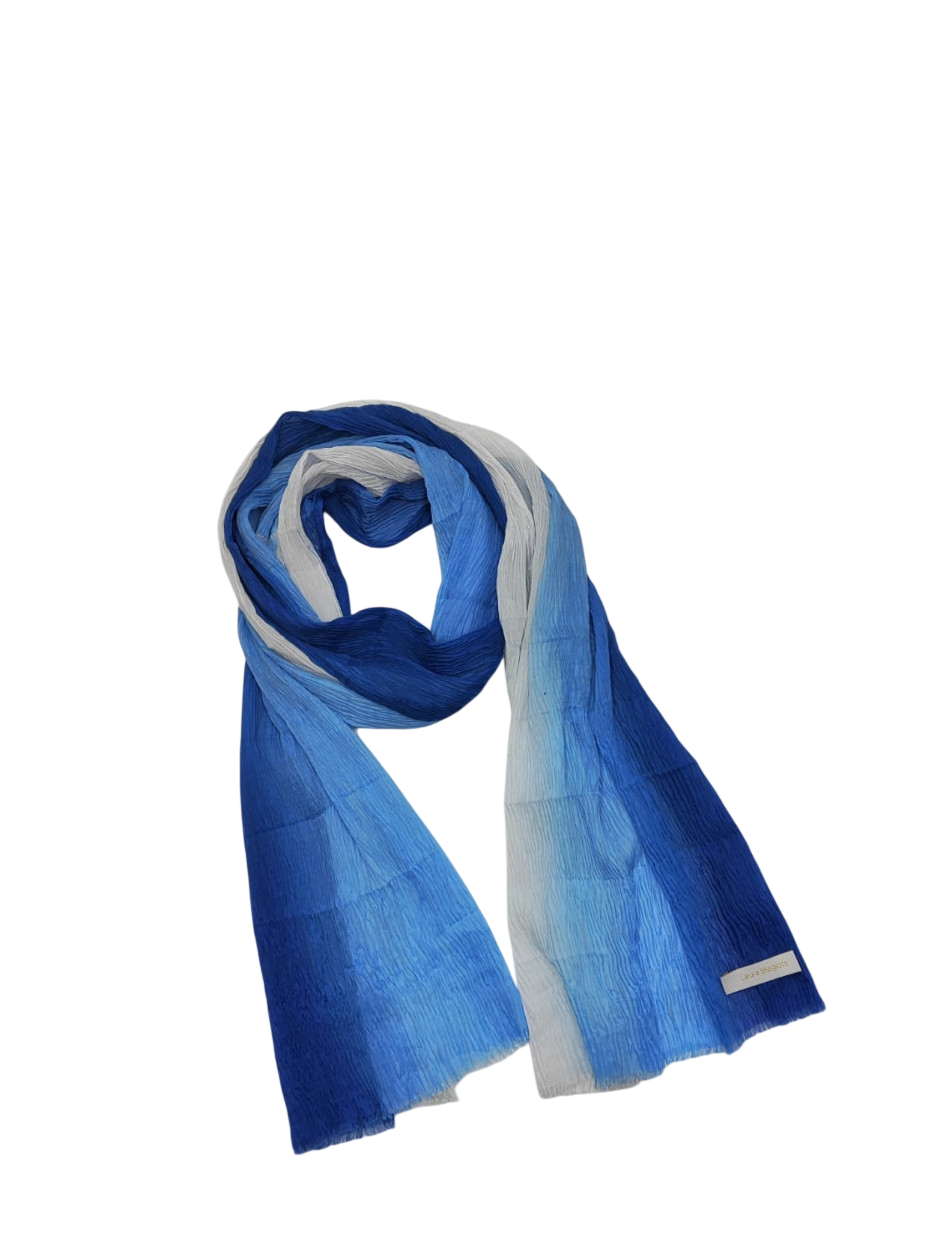 LB26S222-14 SCIARPA ELEGANTE UNITA BLU 90x180cm 55392