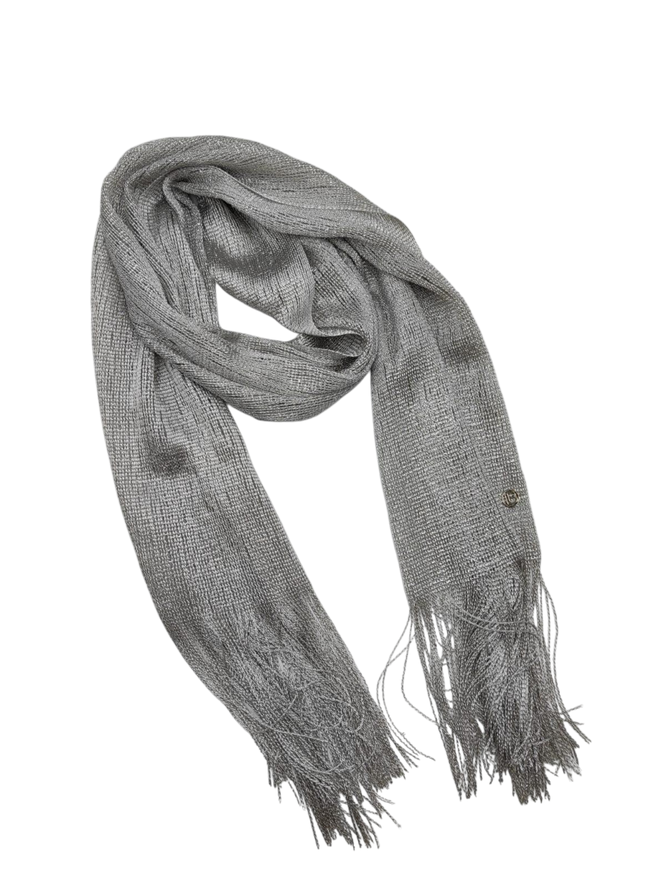 LB26S220-52 SCIARPA LUREX ARGENTO 45x180cm 55392