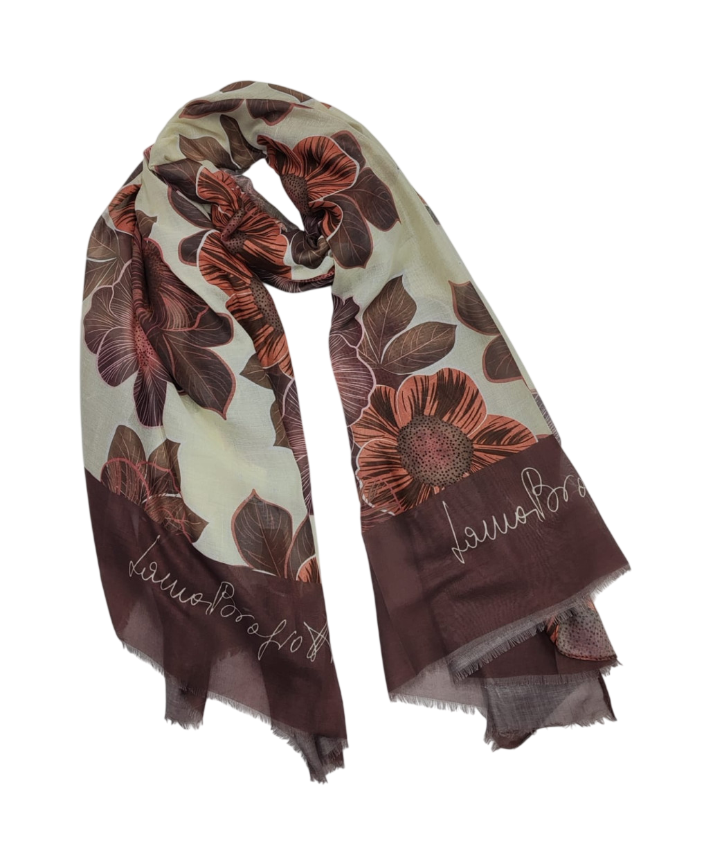 LB26S216-16 SC. MAZZI FIORI MARRONE 90x180cm 55392