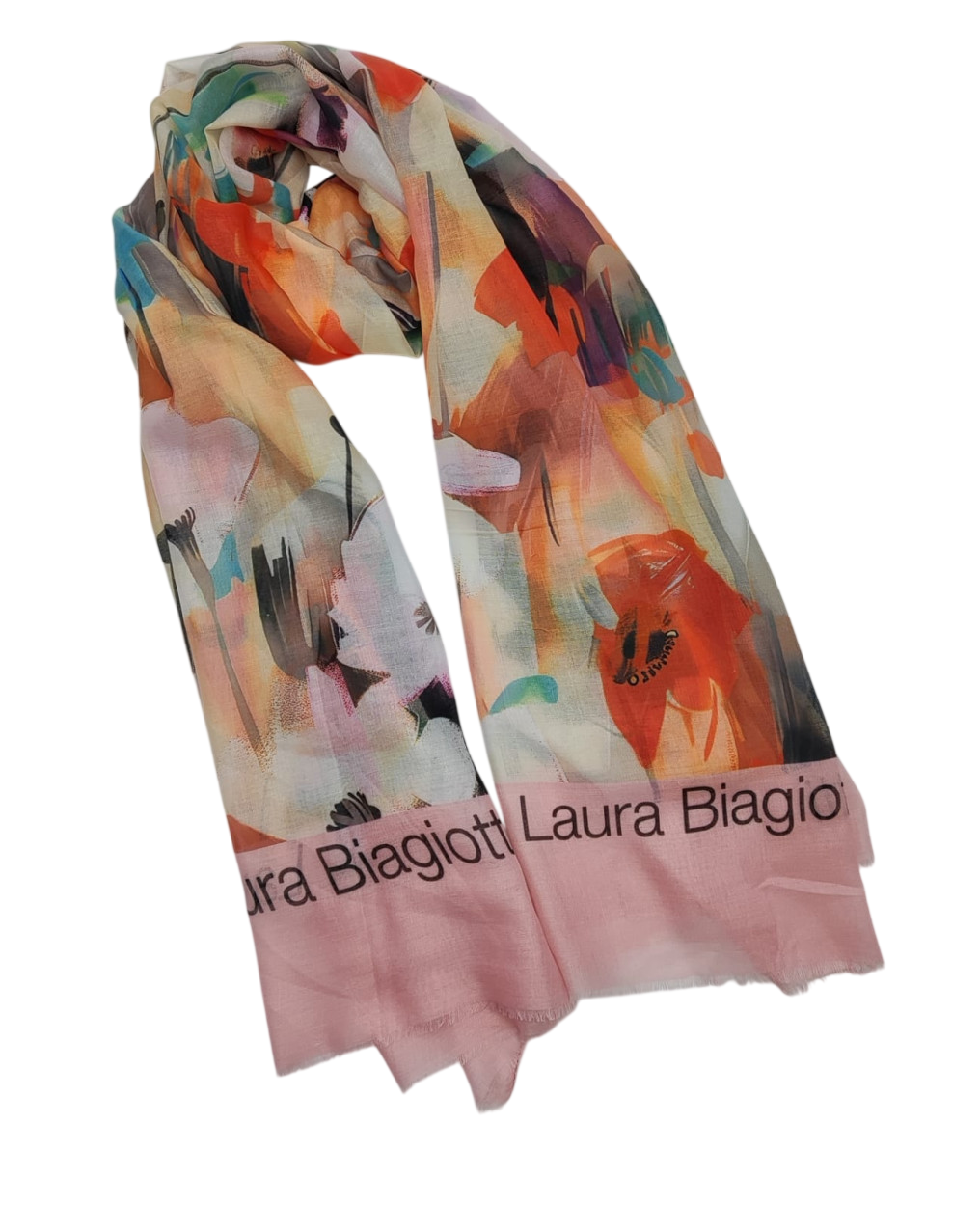 LB26S214-28 SC. FIORI DIPINTI ROSA 90x180cm 55392