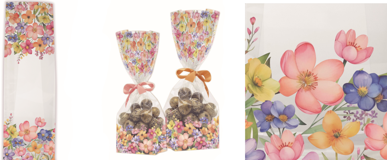 USA42TJJYO2NN BUSTE F/Q TRA. ALIM. SWEET FLOWERS 10x30+6cm 41352
