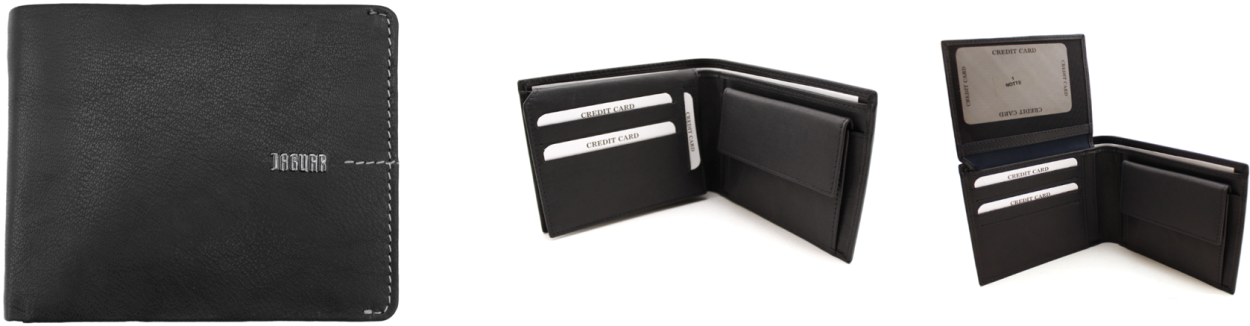 PF893-1/JAG PORTAFOGLIO JAGUAR NERO 12x9,5cm 40882