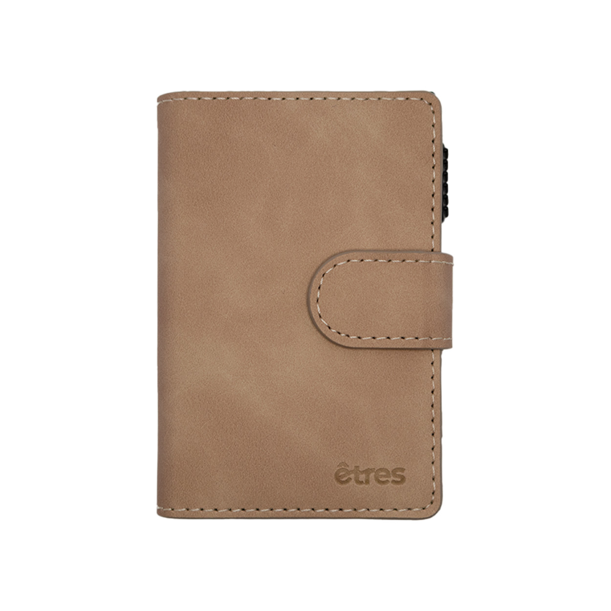 ET-SL004 ETRES SMART WALLET SLIDE PORTACARTE IN METALLO BROWN MAGSAFE 41464