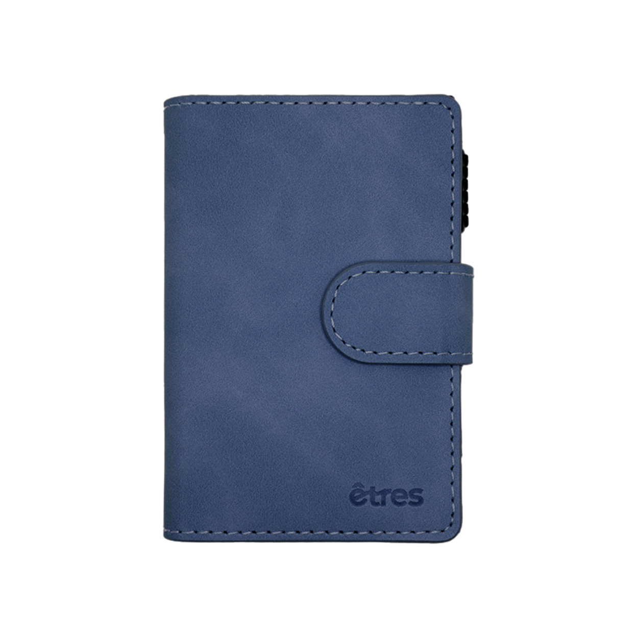 ET-SL003 ETRES SMART WALLET SLIDE PORTACARTE IN METALLO BLU MAGSAFE 41464