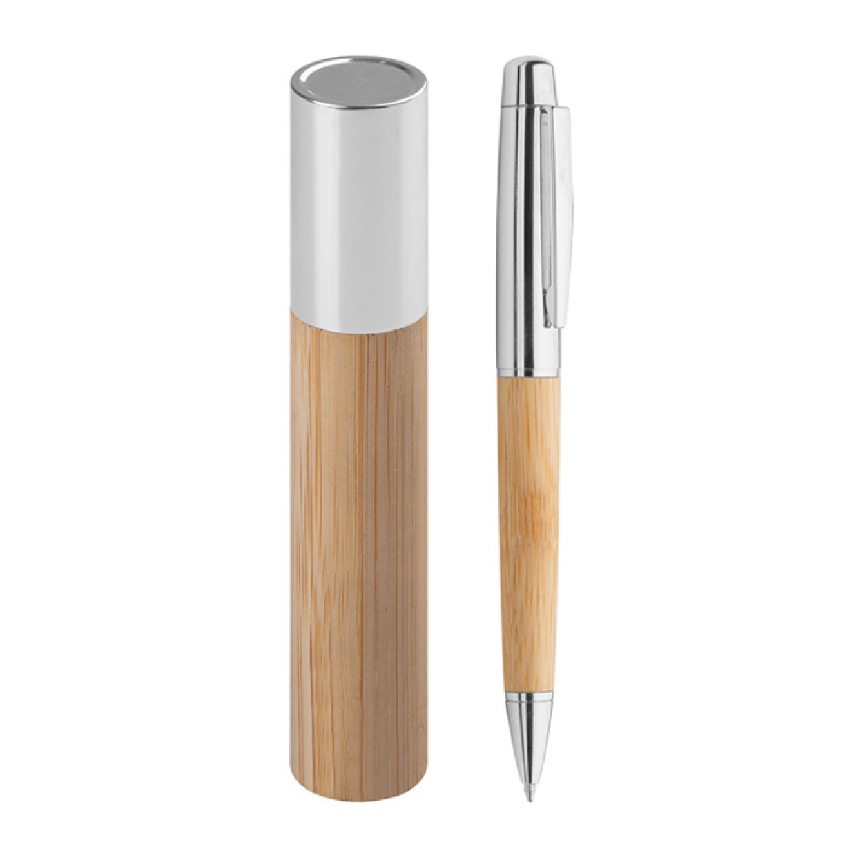 PD038CR PENNA A SFERA METAL/BAMBOO CR 40537
