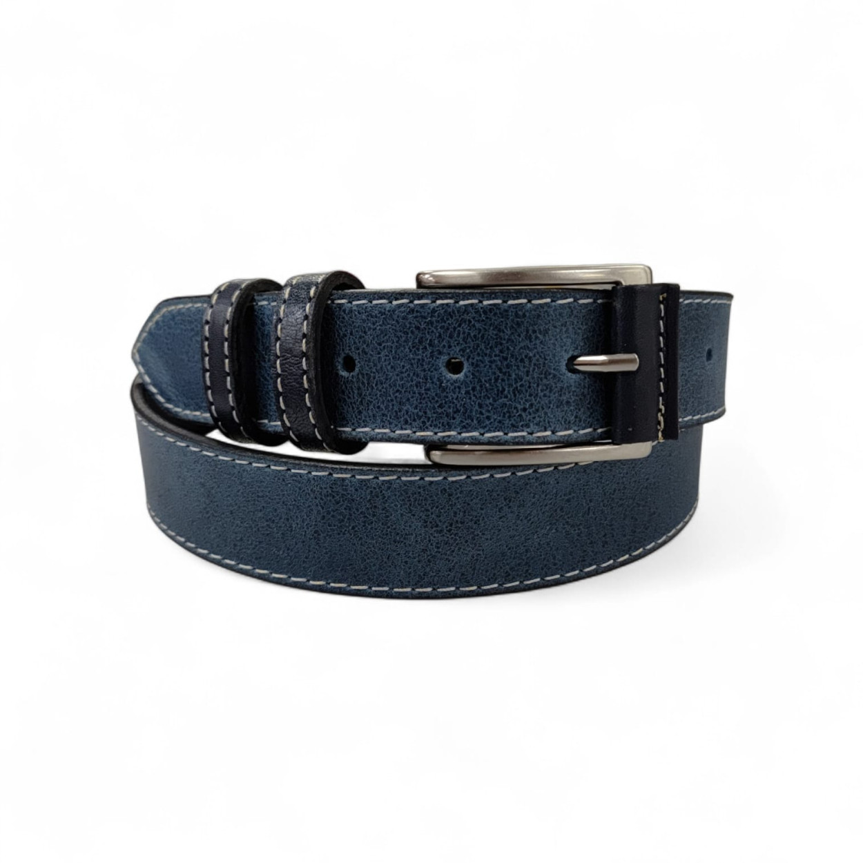 CINTURA IN PELLE BLU 035/GALAPAGOS/0341/53054