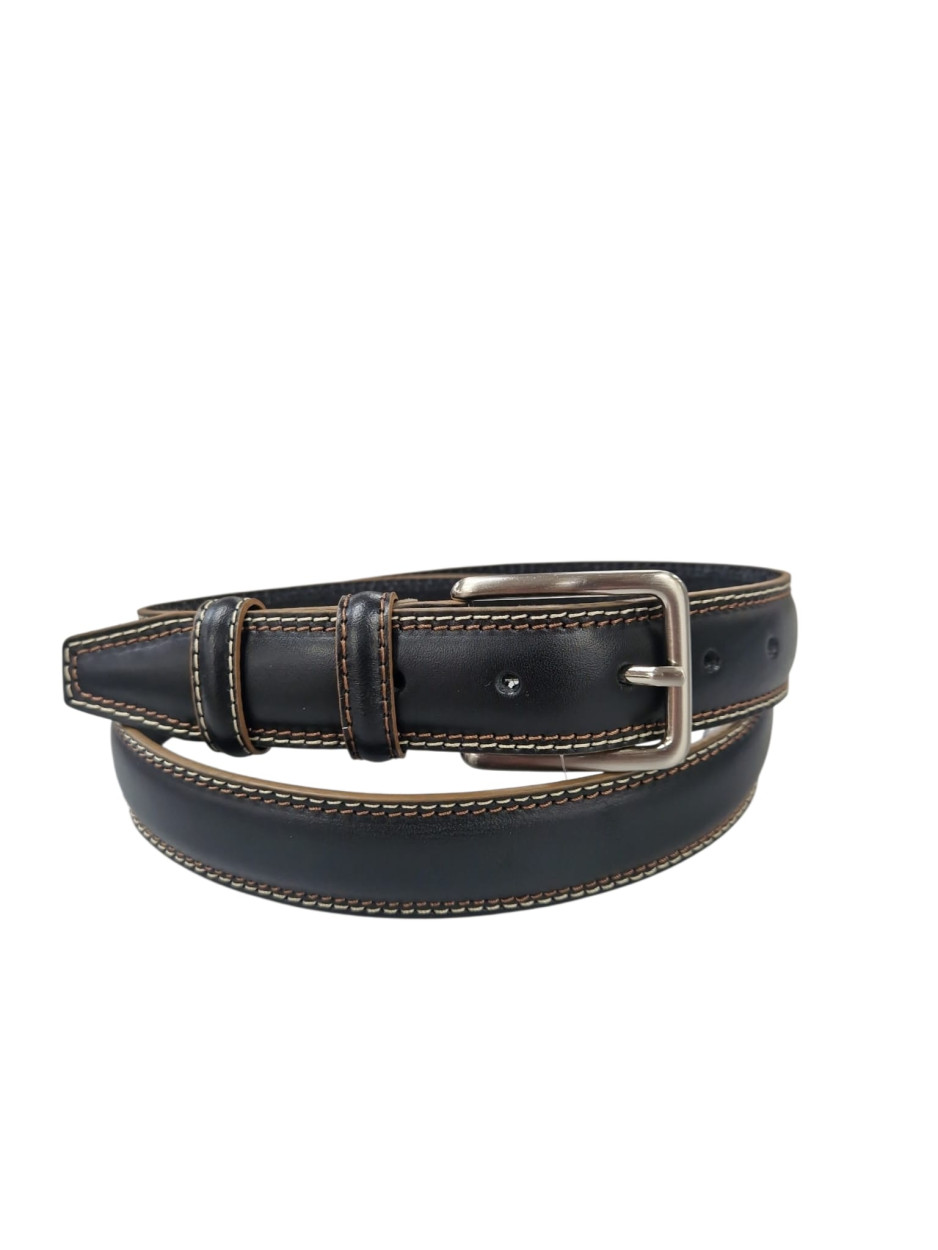 CINTURA IN PELLE NERO 035/055/53054
