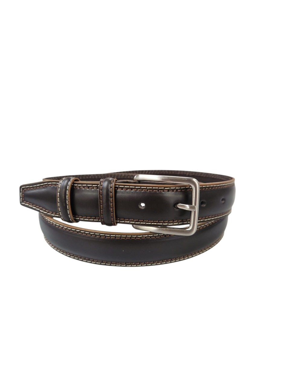 CINTURA IN PELLE MORO 035/055/53054