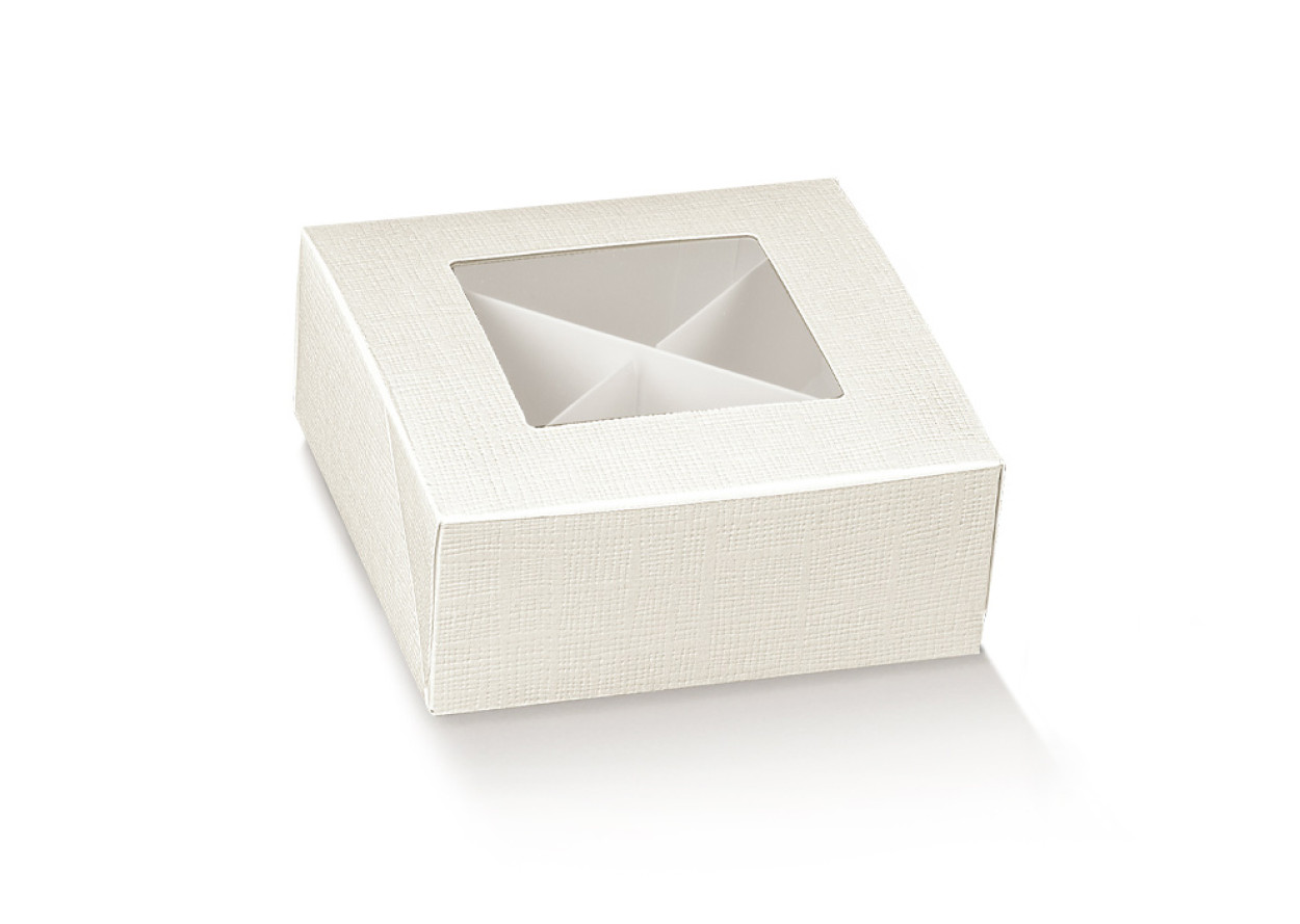 PRAT. C/F100X100X40 SETA BIANC FIN. PLA C/DIVISORIO 112921C 56065