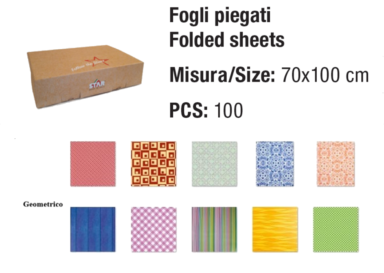 SCATOLA ESPOSITORE STAR DA 100 FOGLI 70x100cm 30921 52 ASSORTIMENTO GEOMETRICO 41277