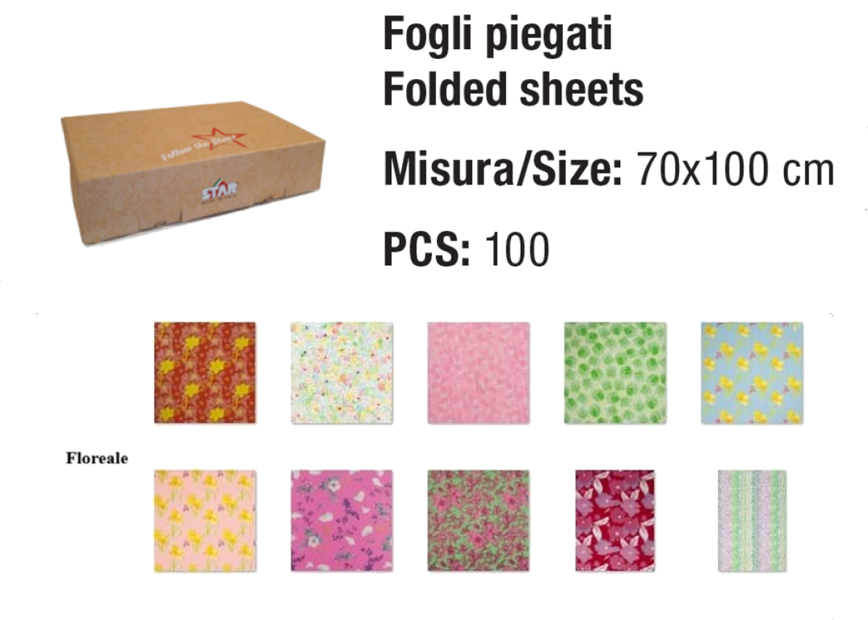 SCATOLA ESPOSITORE STAR DA 100 FOGLI 70x100cm 30920 52 ASSORTIMENTO FLOREALE 41277
