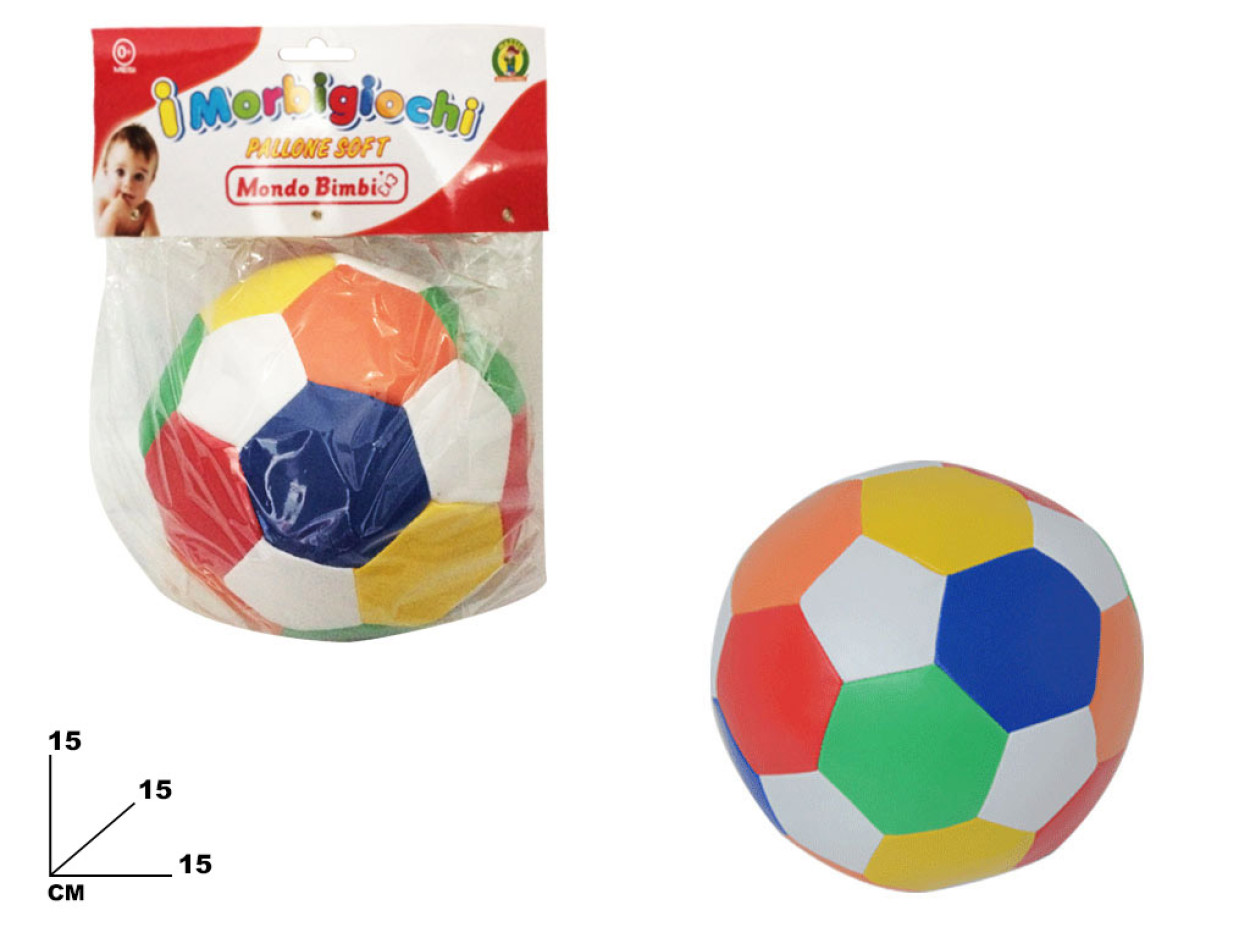 I MORBIGIOCHI PALLA SOFT MONDO BIMBI 065884 41272