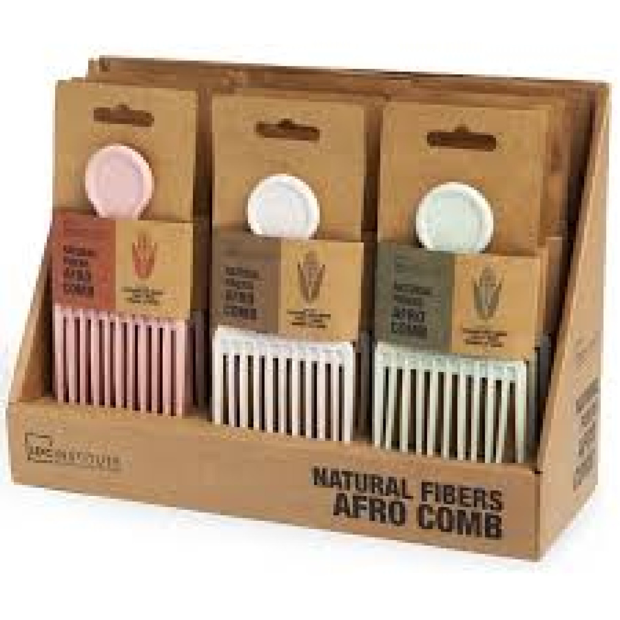 IDC INSTITUTE NATURAL FIBER AFRO COMB 20111 52555 (PETTINE AFRO IN FIBRA NATURALE)
