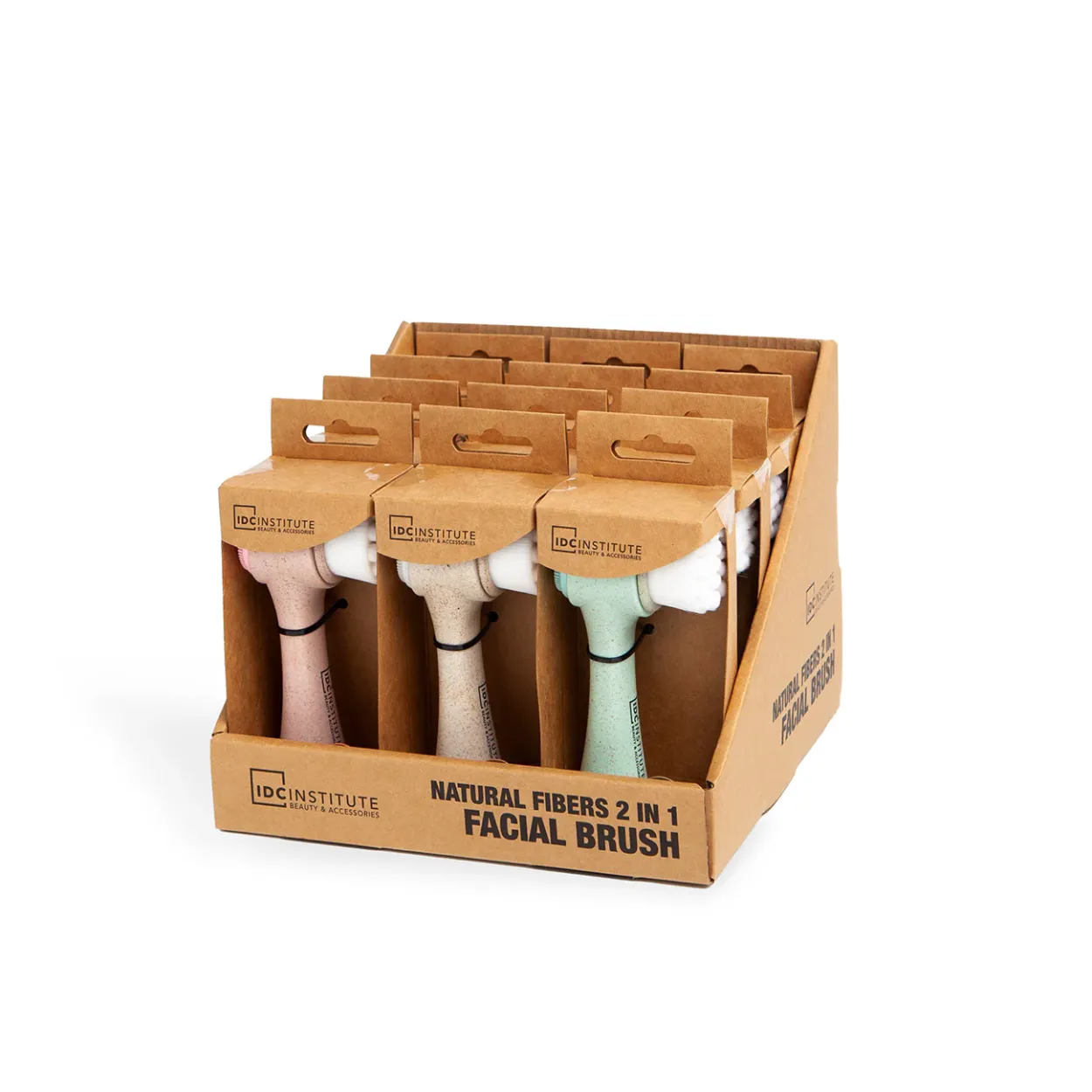 IDC INSTITUTE NATURAL FIBER FACIAL BRUSH 2 IN 1 20110 52555 (SPAZZOLA VISO IN FIBRA NATURALE)
