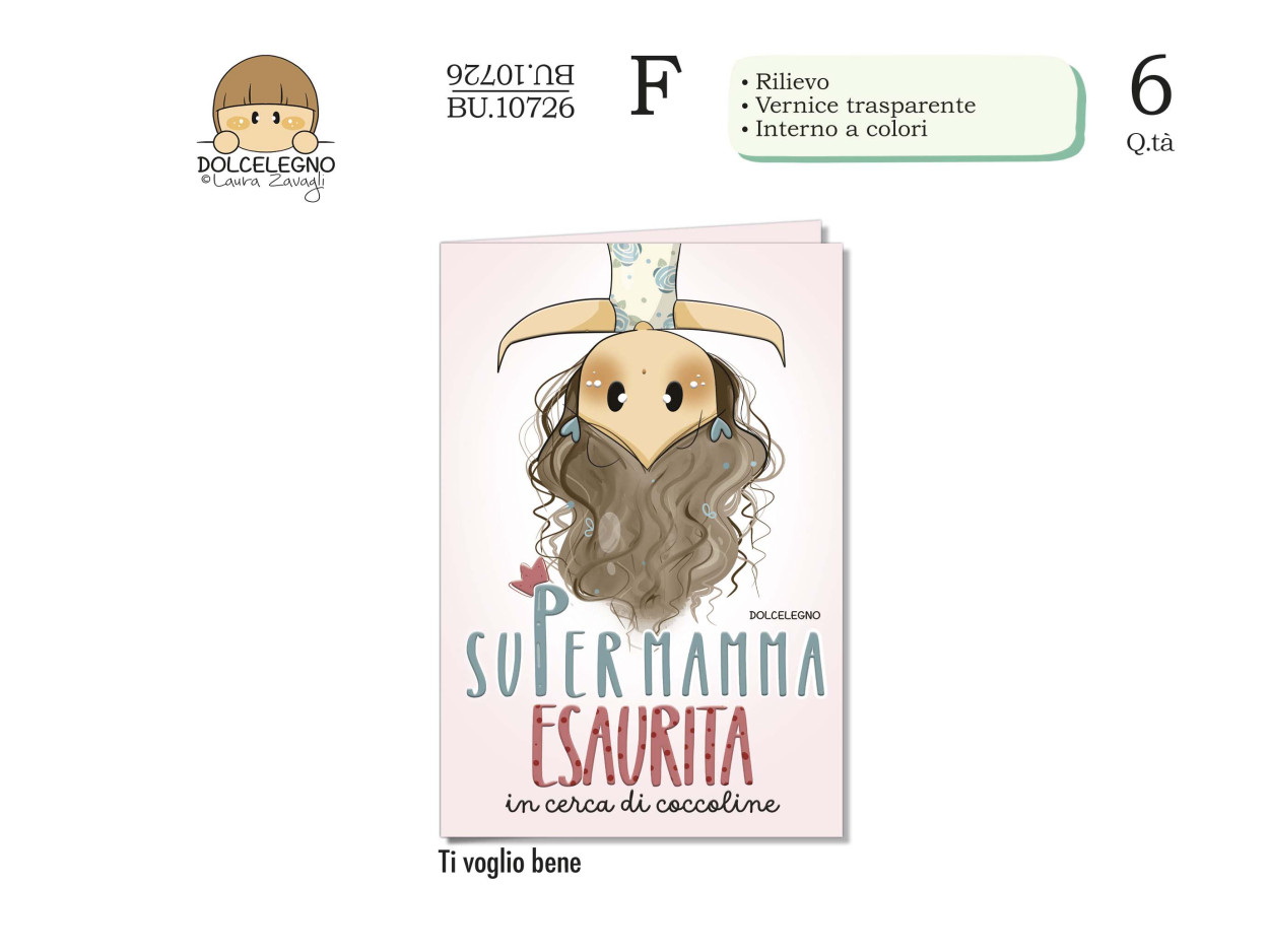 BU10726 BIGLIETTO BUBINA MAMMA ESAURITA 40631