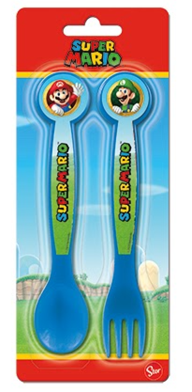 ST21416 SUPER MARIO SET 2 POSATE 2 PP 41401