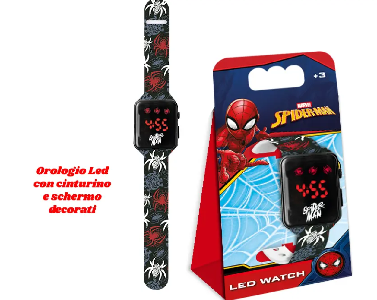 GNT36SP SPIDERMAN OROLOGIO LED CON SCHERMO DECORATO 41401