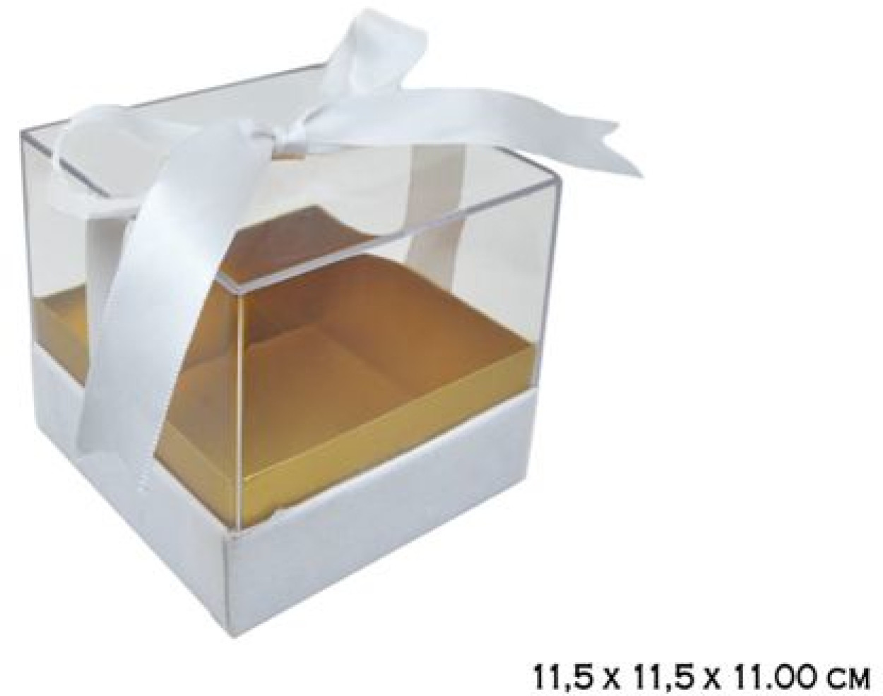LD111 SCATOLA PVC BIANCA 11,5x11,5cm 55085