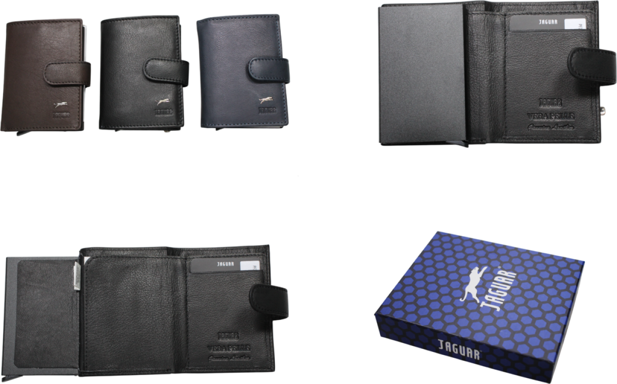 PORTAFOGLI IN PELLE JAGUAR 9x10,5cm 701-92 41188