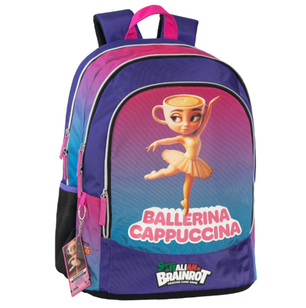 ZAINO SCUOLA ORGANIZZATO BALLERINA SK ITALIAN BRAINROT 44x33x22cm 75835BA 41349