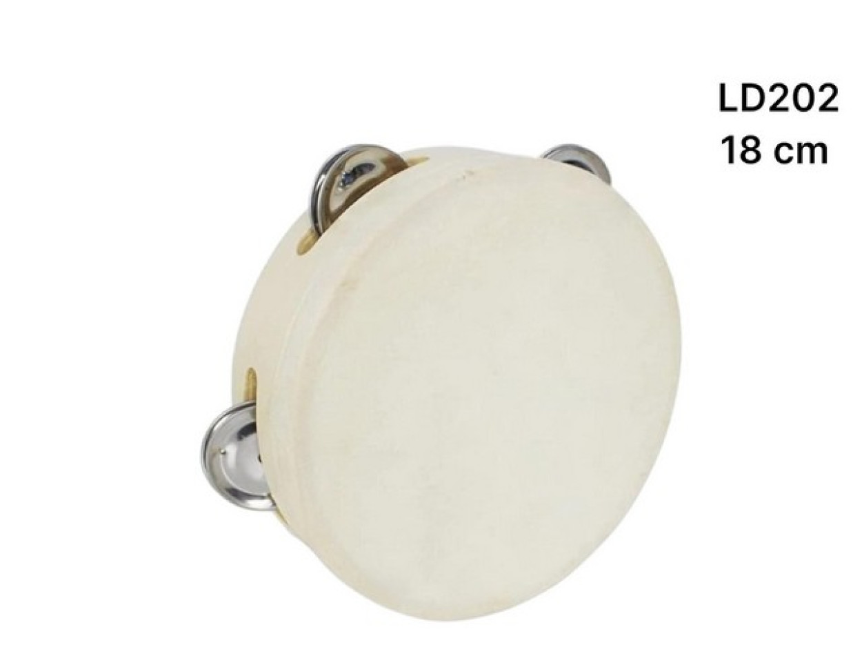 LD202 TAMBURELLA LEGNO 18cm 55085