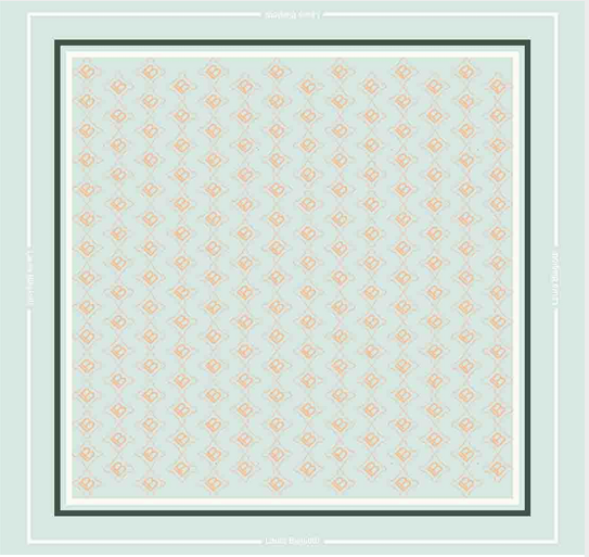 LB26S109-62 FOULARD LB ALLOVER VERDE 90x90cm 55392