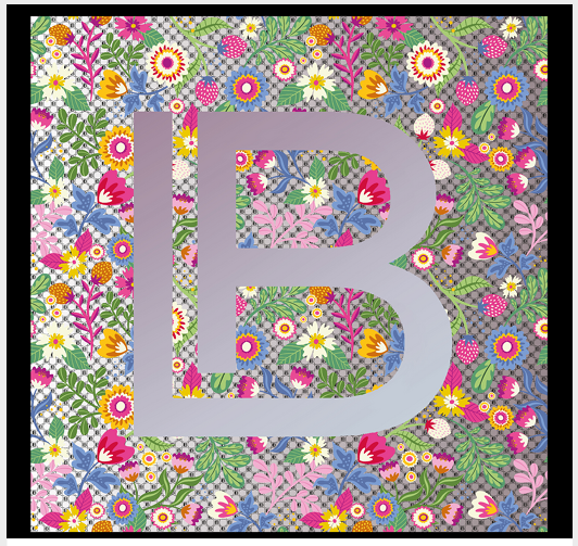 LB26S112-20 FOULARD LB FLOWER ALLOVER NERO 90x90cm 55392