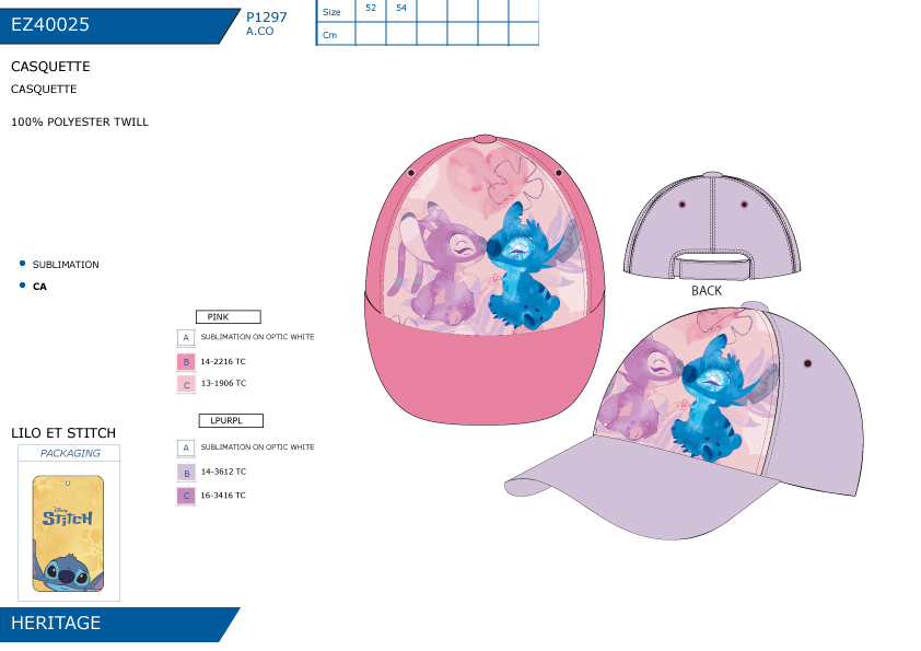 EZ40025 CASQUETTE F 40892