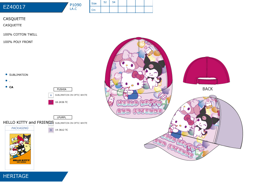 EZ40017 CASQUETTE F 40892