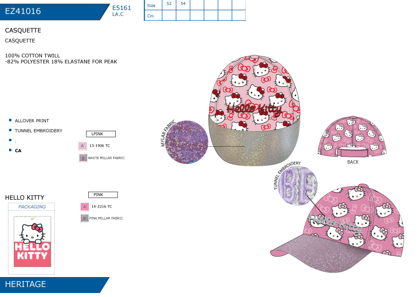 EZ41016 CASQUETTE F 40892