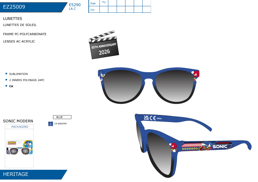 EZ25009 LUNETTES DE SOLEIL M 40892