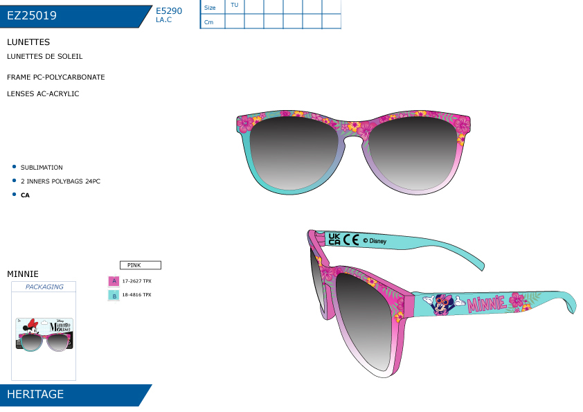 EZ25019 LUNETTES DE SOLEIL F 40892