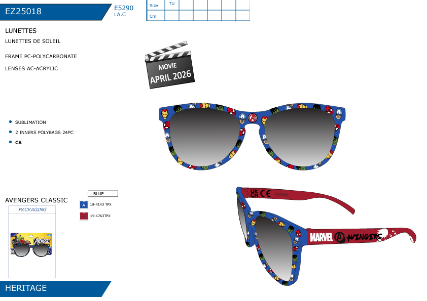 EZ25018 LUNETTES DE SOLEIL M 40892