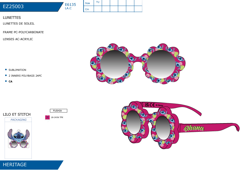 EZ25003 LUNETTES DE SOLEIL F 40892