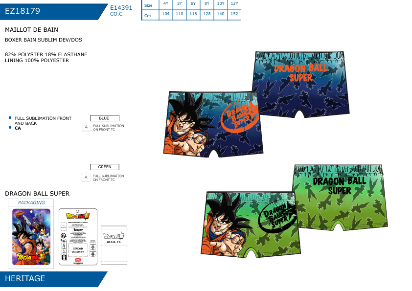 EZ18179 BOXER BAIN SUBLIME DEV/DOS 40892