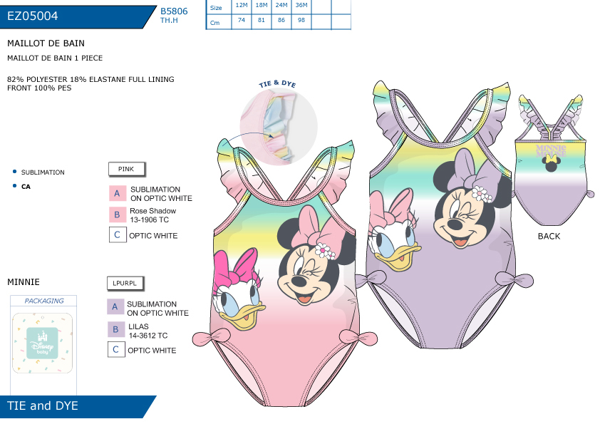 EZ05004 MAILLOT DE BAIN 1 PIECE F 40892