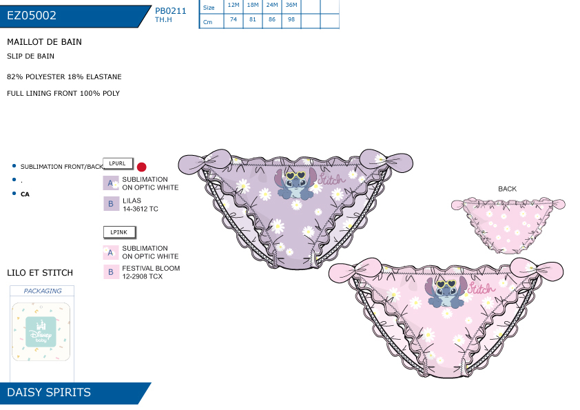 EZ05002 SLIP DE BAIN F 40892