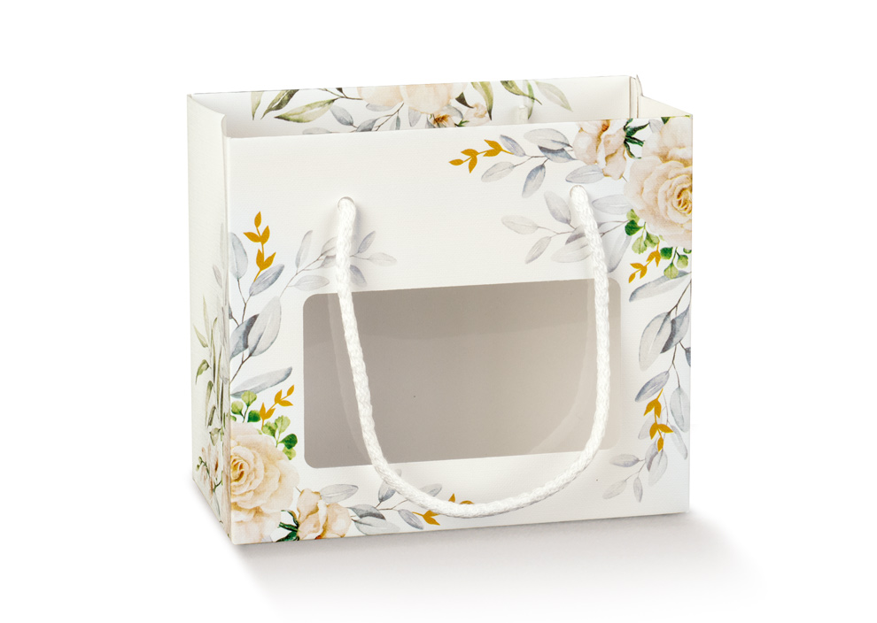 SHOPPER BUSTA CARTA 160X80X140 BOTANICA FINESTRA IN PLASTICA 112897C 40733