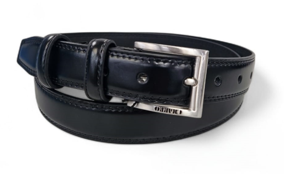 CINTURA PELLE 030 CHARRO BOX NERO CLASSICO 40086