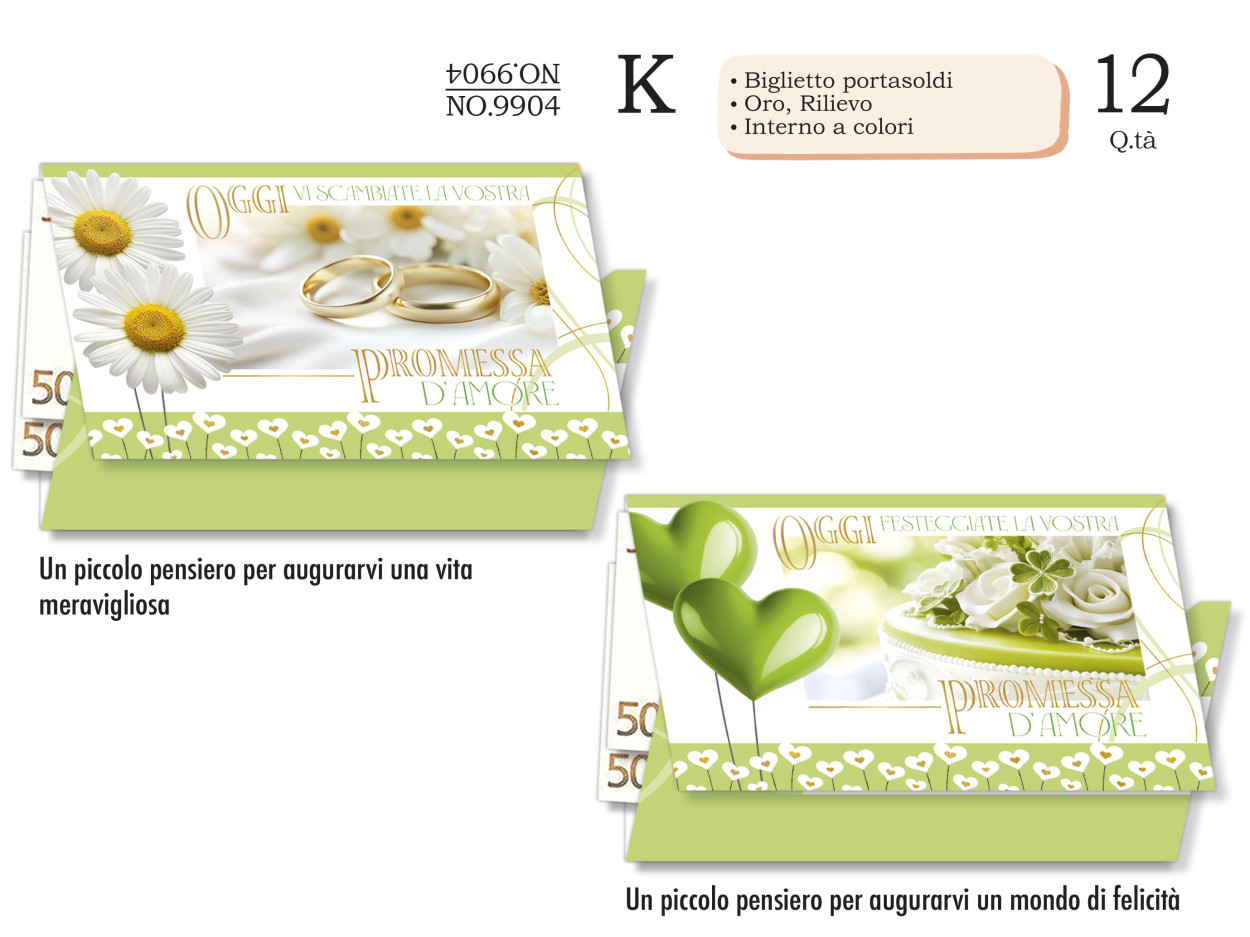 NO9904 PORTASOLDI PROMESSA DI MATRIMONIO 40631