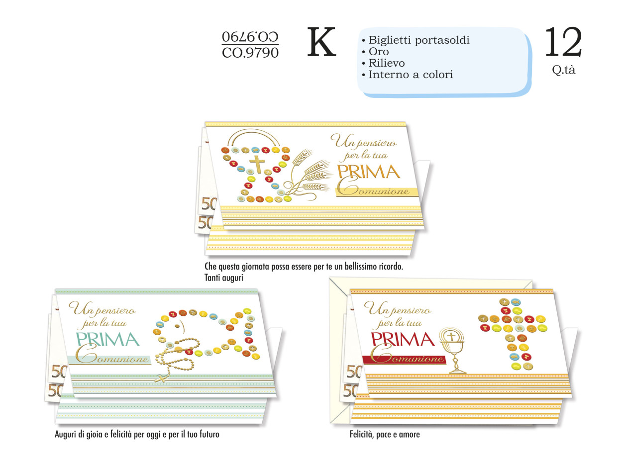 CO9790 PORTASOLDI COMUNIONE 40631