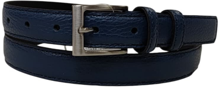 CINTURA IN PELLE 025/PELLE/CERVO/ BLU 50667